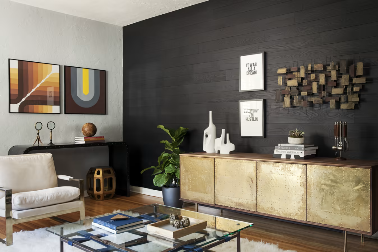 Black Wall Planks – Stikwood