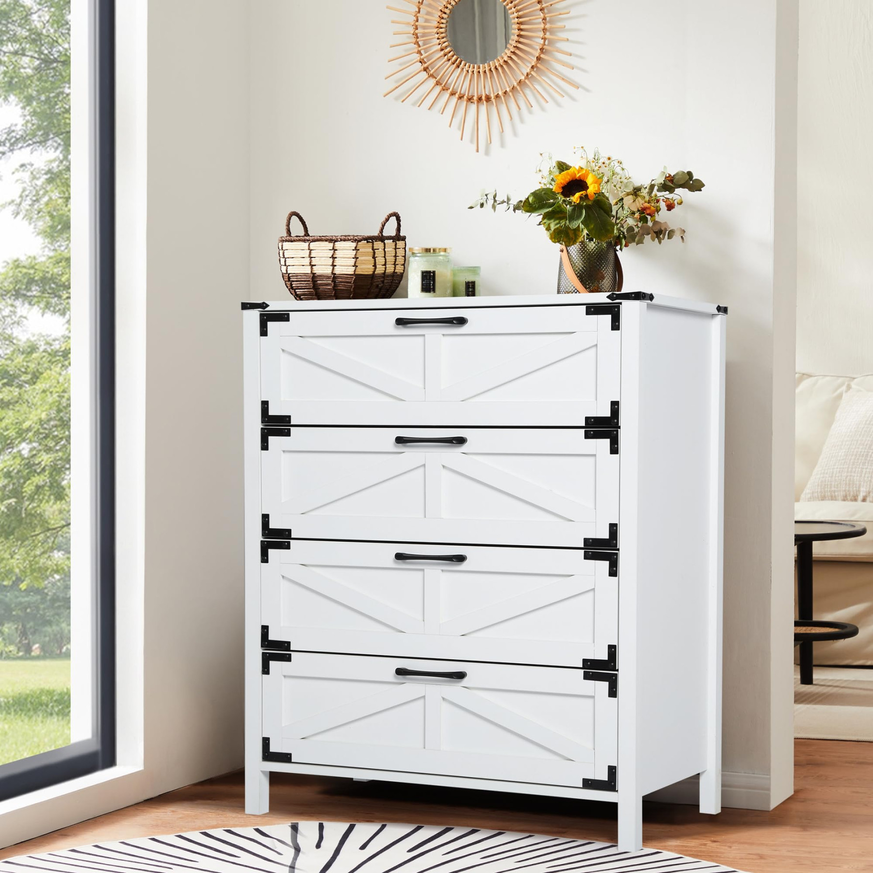 Buy wirrytor Modern Farmhouse  Drawers Dresser Chests for Bedroom