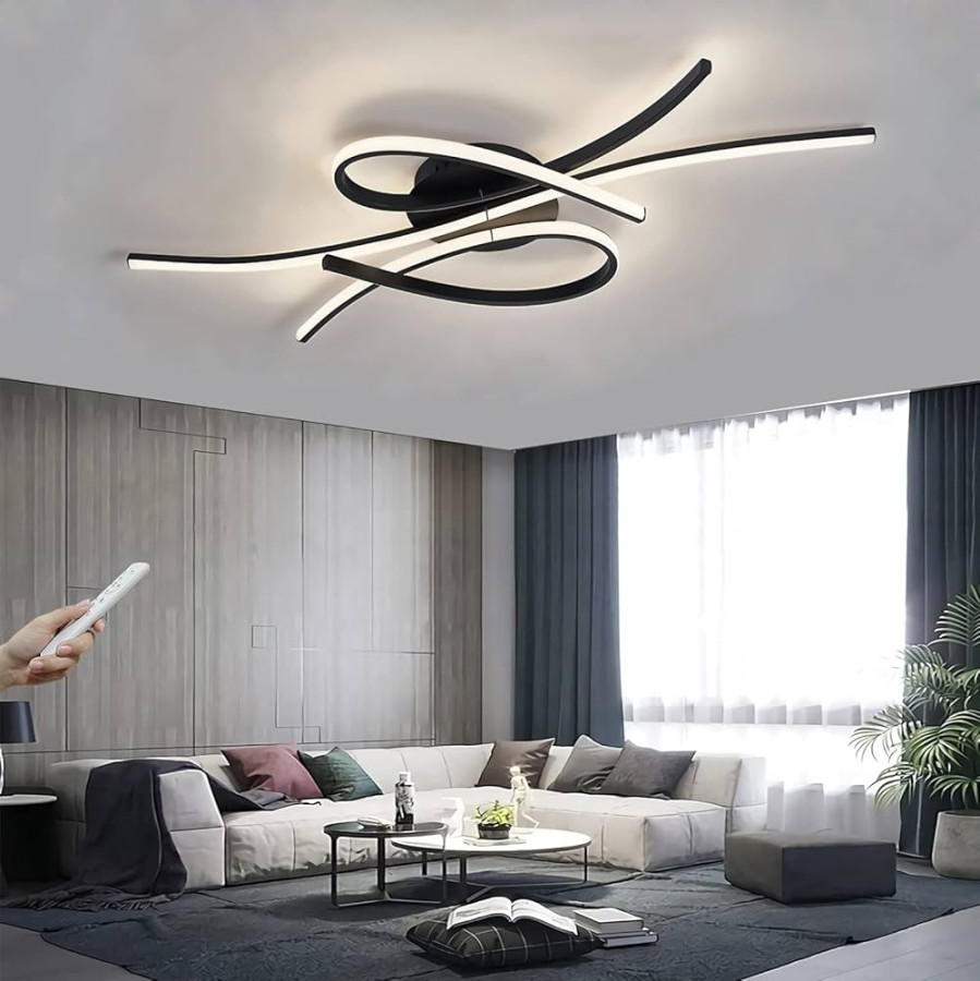 Chandelier Ceiling Lights Modern Dimmable W Living Room LED Ceiling Lamp  Creative Design Decorative Lighting with Remote Control Light Color