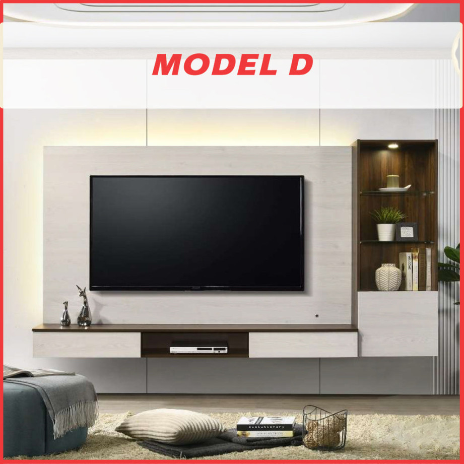 Dew Series Living Room TV Console with LED Backlight in  Design