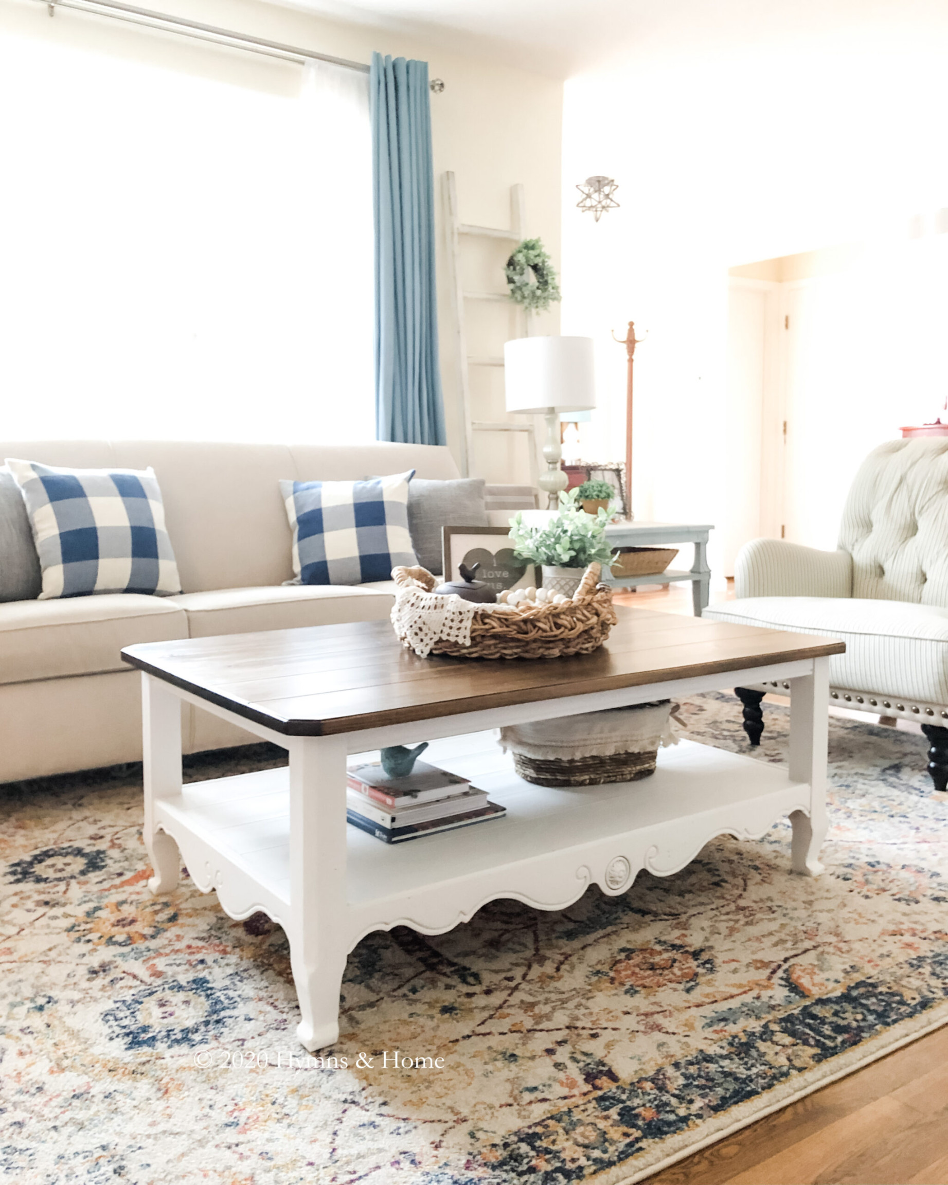 Farmhouse Coffee Table Makeover - Hymns & Home