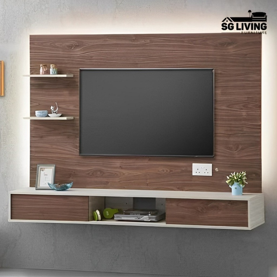 [🚚FREE Delivery] ft Wall-Mounted TV Cabinet Wooden Board Living Room  Furniture Hanging TV Console