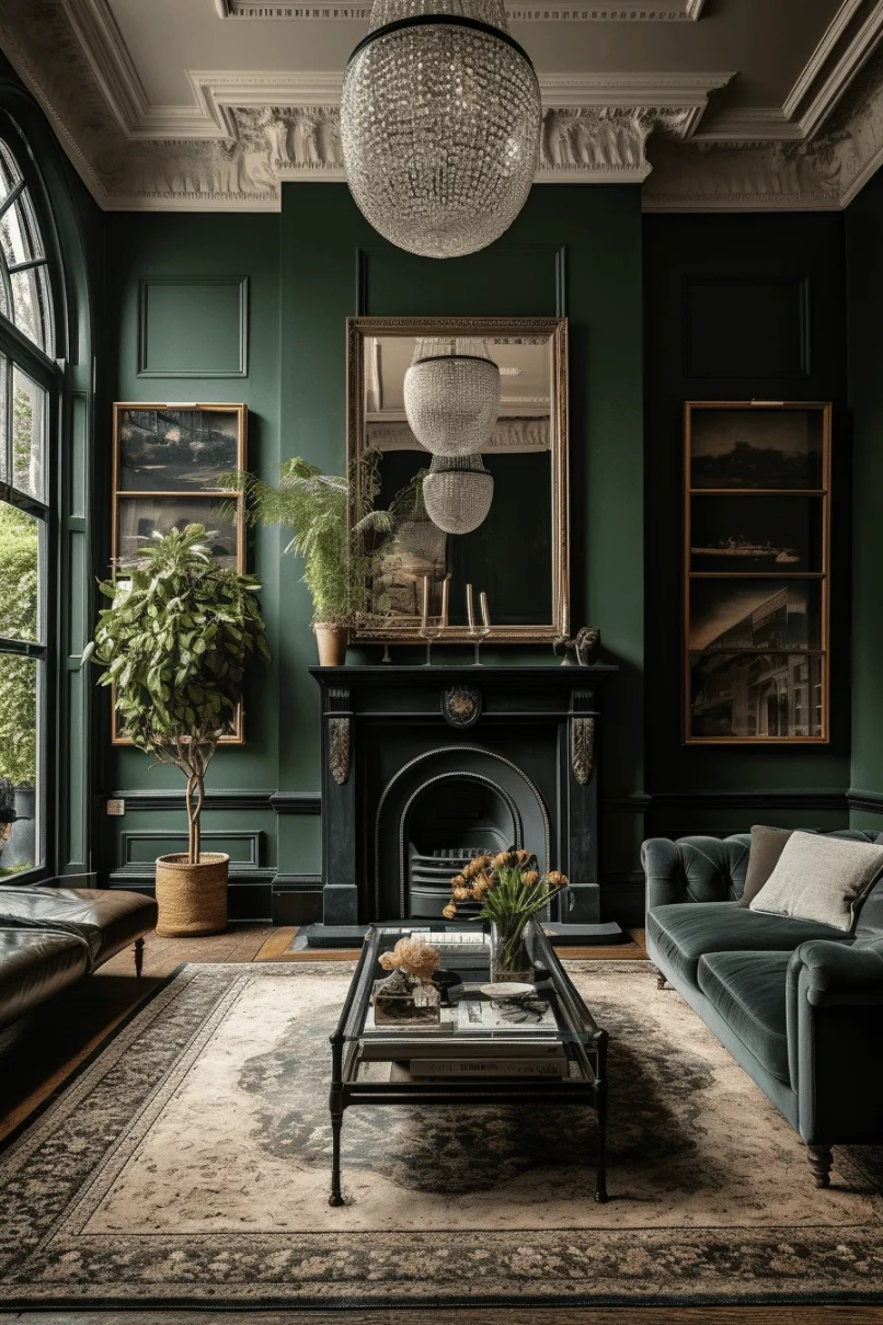 Inviting Dark Green Living Room Ideas to Create a Cosy Space