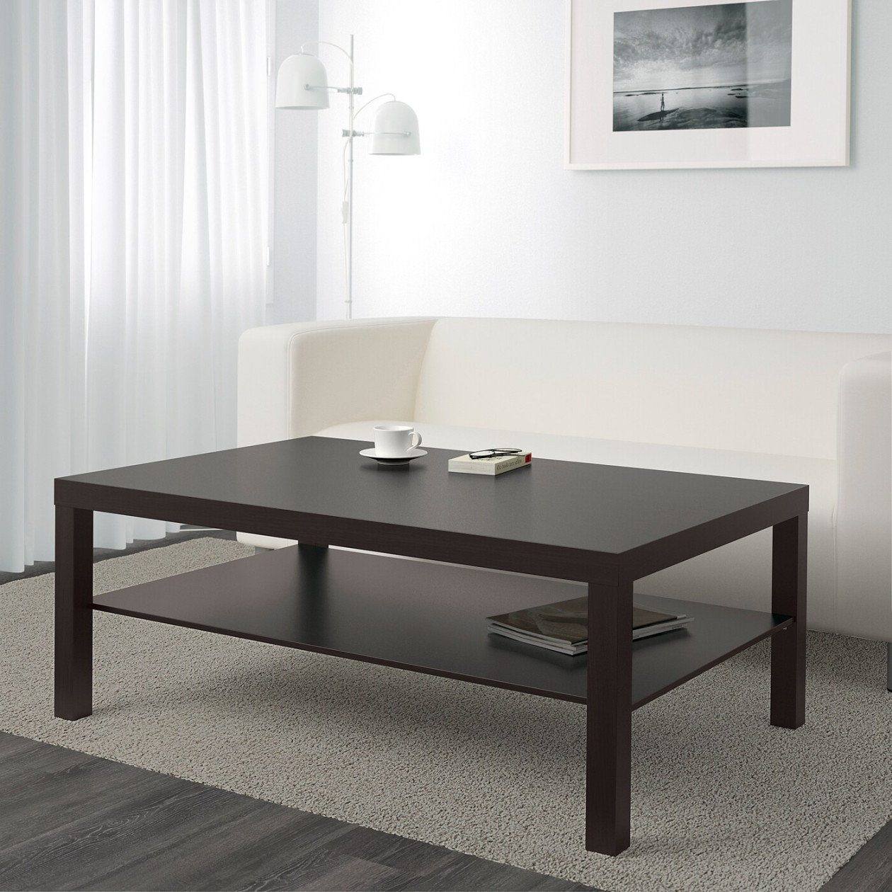 LACK Coffee table - black-brown x cm