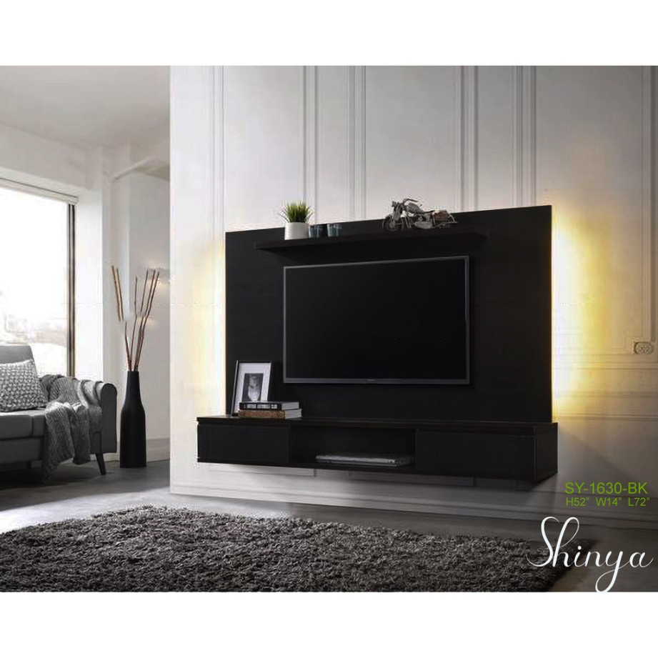 Modern Contemporary Feature Wall-Mounted TV Cabinet (ft, ft, ft, ft,  ft)