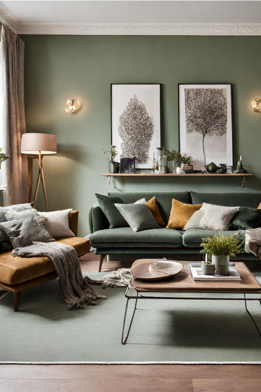 Sage Green Accent Wall Ideas for Fresh Home Decor