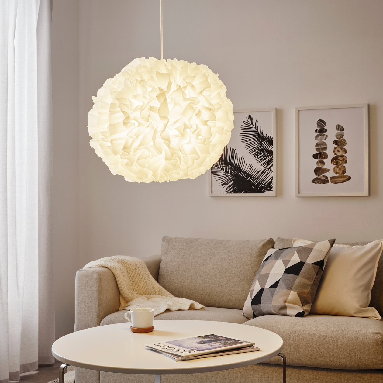 VINDKAST Pendant lamp - white  cm