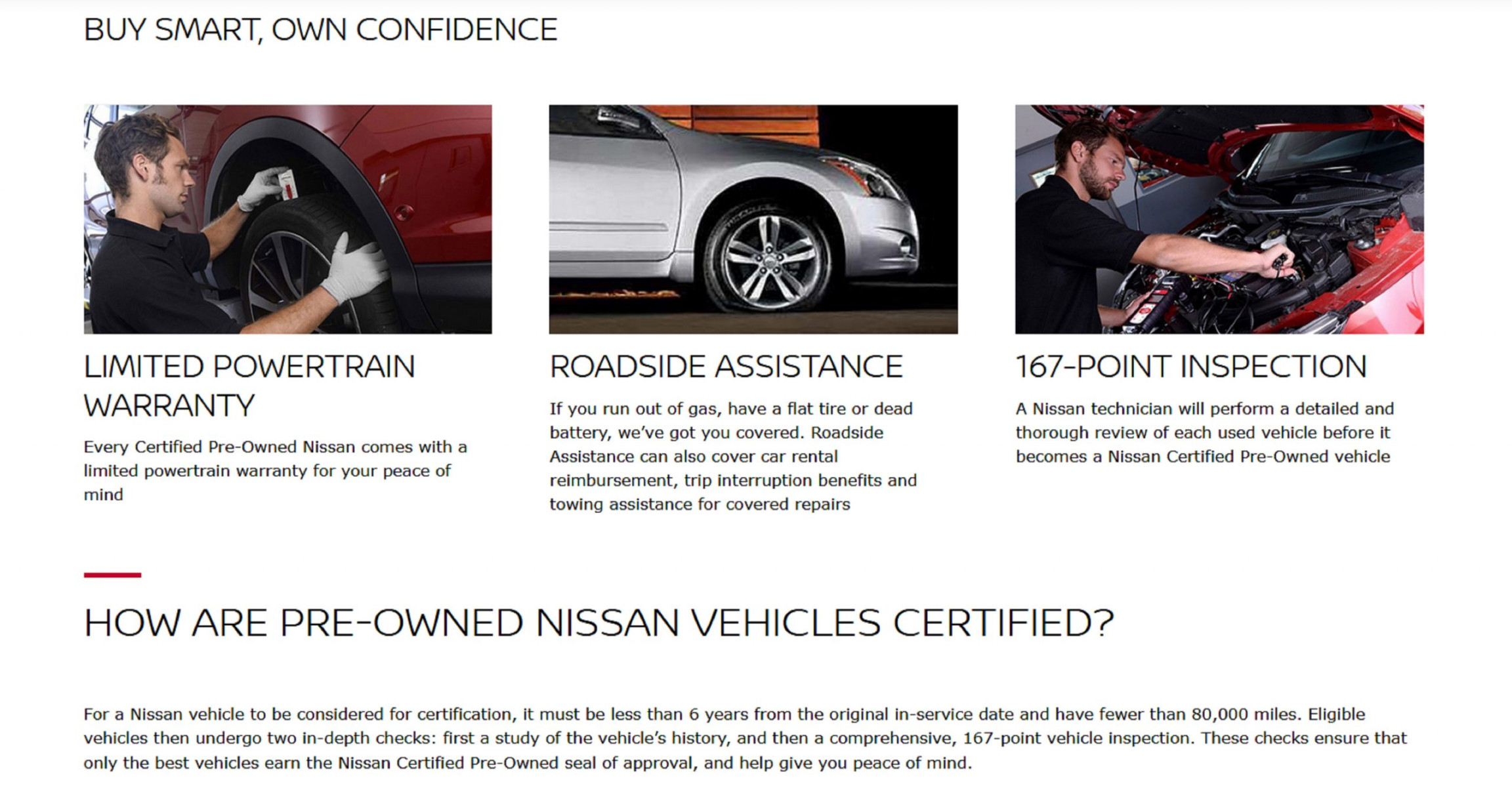 Summary of What Comes with Nissan